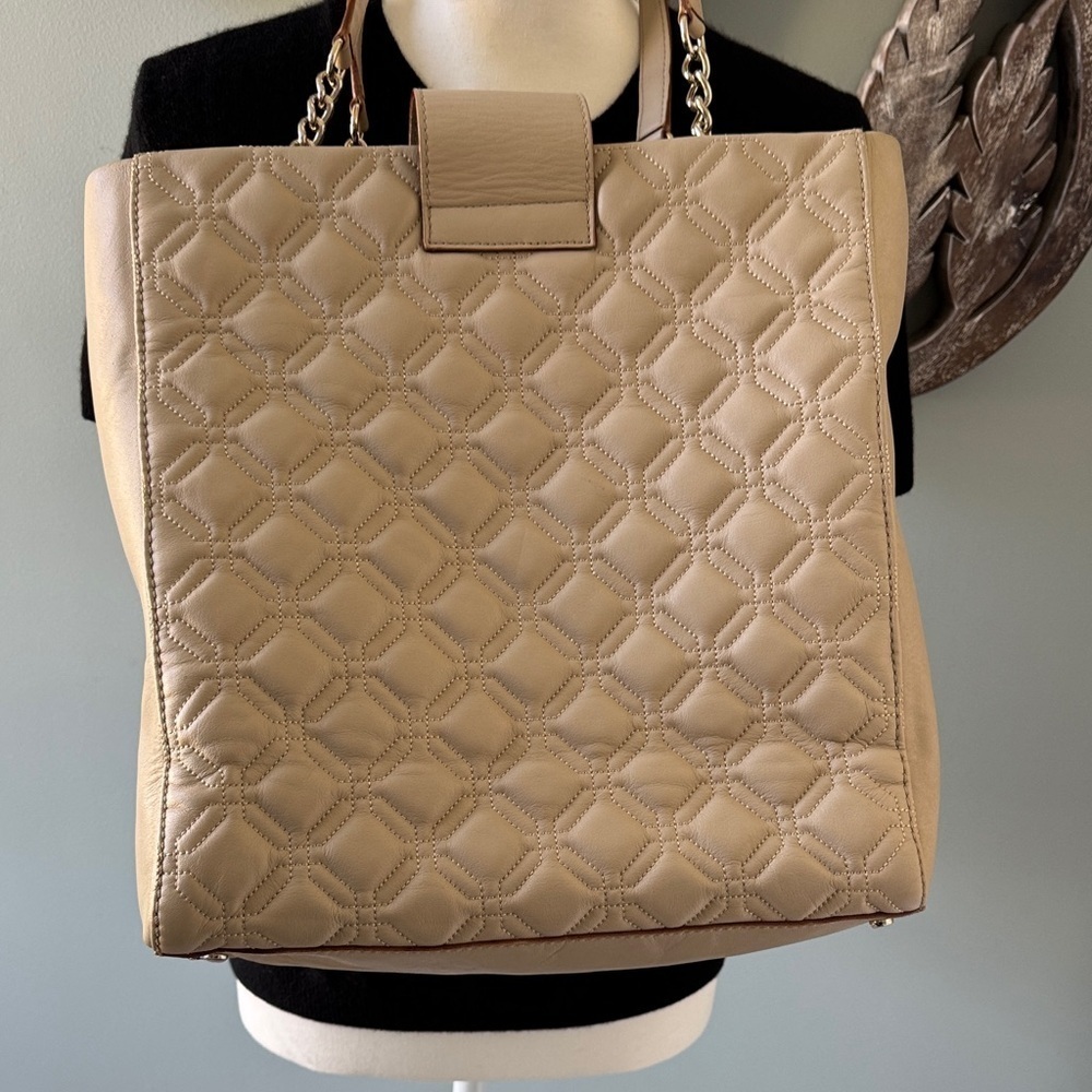 Kate Spade Quilted Large Tan Tote - Picture 7 of 15